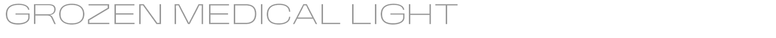 Grozen Medical font preview